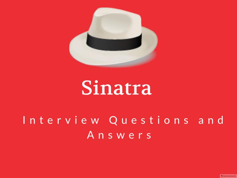 Sinatra framework interview questions